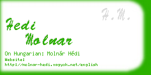 hedi molnar business card